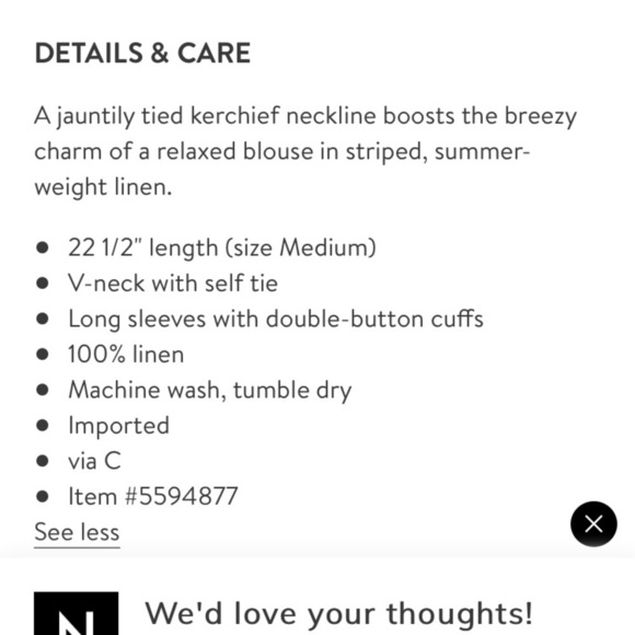 Frame Linen Top - Picture 5 of 6